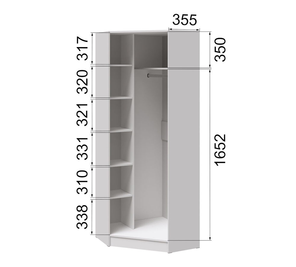 Кевин шкаф угловой