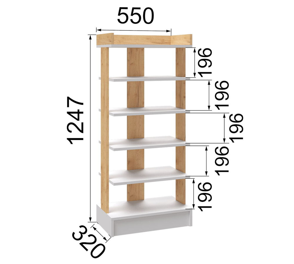 Кевин обувница открытая