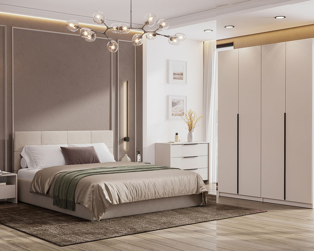 Модульная система "Камелия" Меланж спальный гарнитур