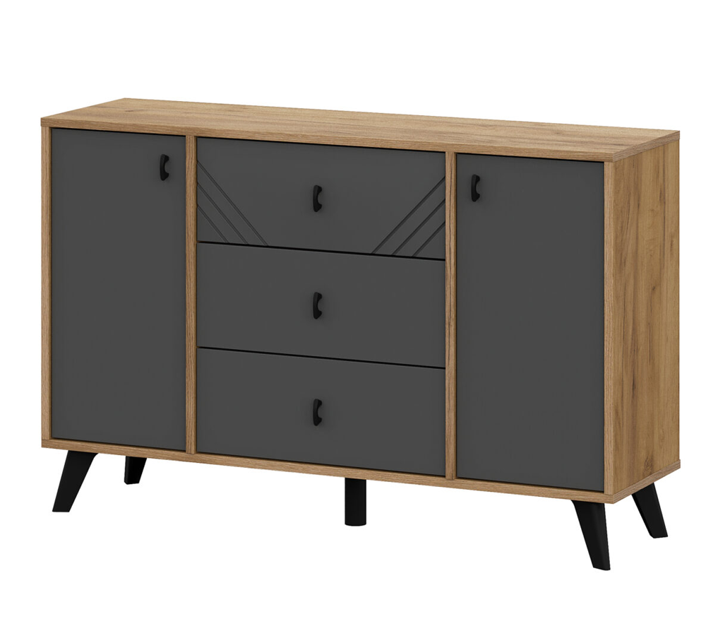 Модульная система "Байкал" Комод 3 ящика двухстворчатый