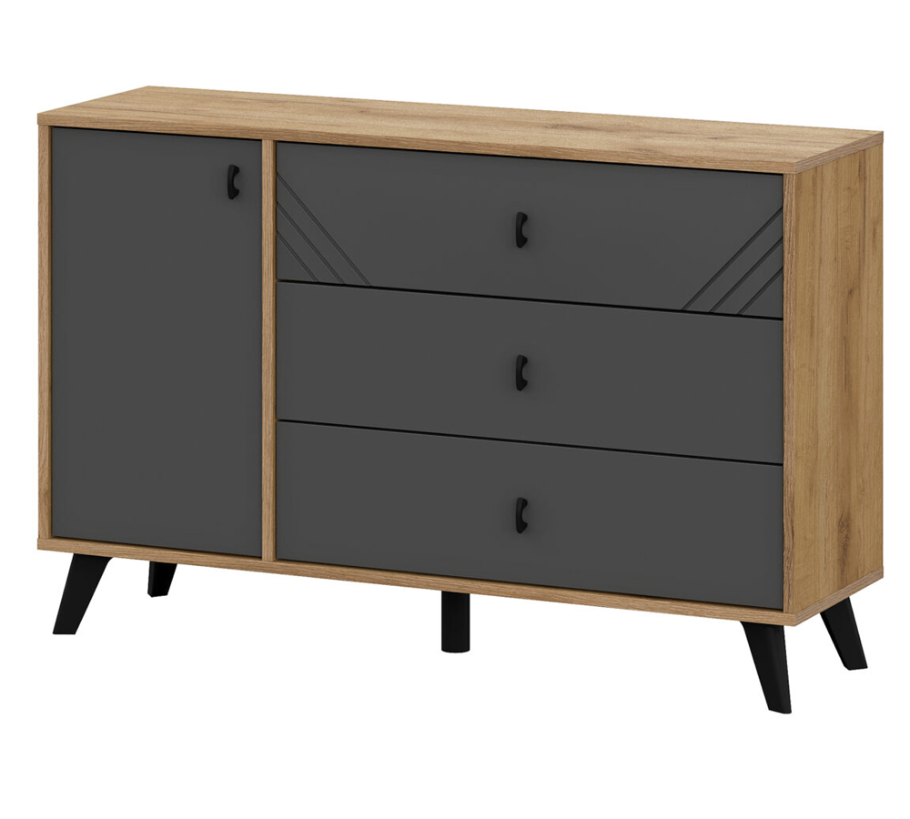 Модульная система "Байкал" Комод 3 ящика (со створкой)