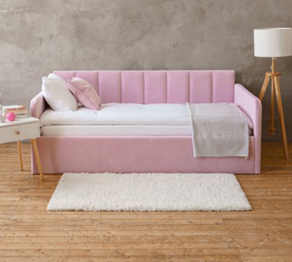 Односпальная кровать 90х190 см TONY с матрасом и подъемным механизмом