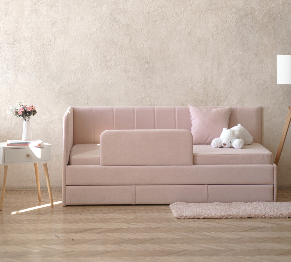 DREAM line 90*180 в полоску  (розовый)