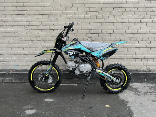 Питбайк Regulmoto SEVEN электростартер, Синий/Желтый