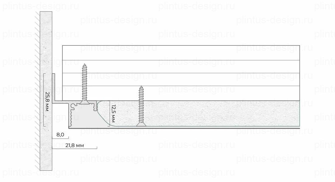 ТП 8 - теневой профиль FerGipps