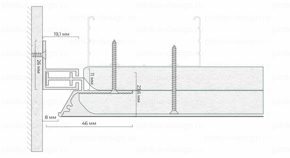 СП 8 – теневой профиль FerGipps