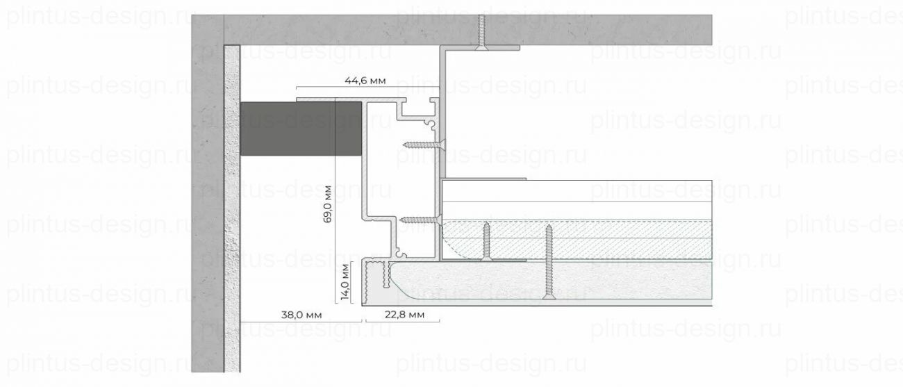 БП 80 – теневой профиль FerGipps