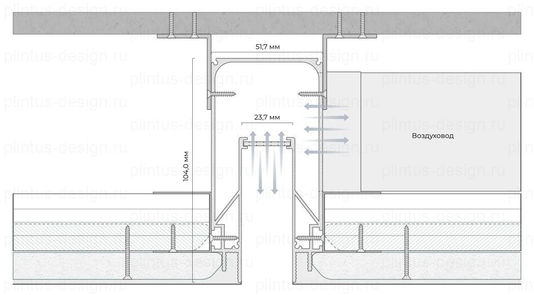 ВП 23 - линейная вентиляция FerGipps