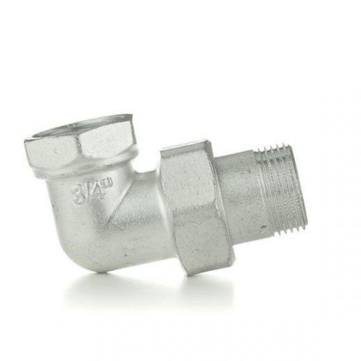 Разъемное соединение угловое американка НВ 3/4" с покрытием TIN ELSEN