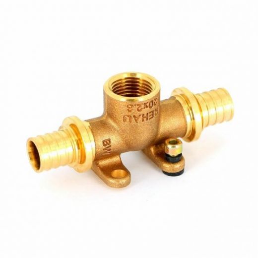 Тройник настенный с внутренней резьбой 20-Rp1/2-20 RX+ REHAU