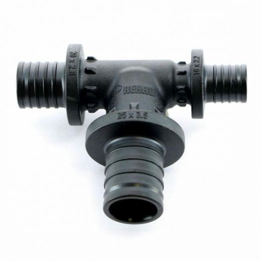 Тройник с увеличенным боковым проходом 20-25-16 PX REHAU