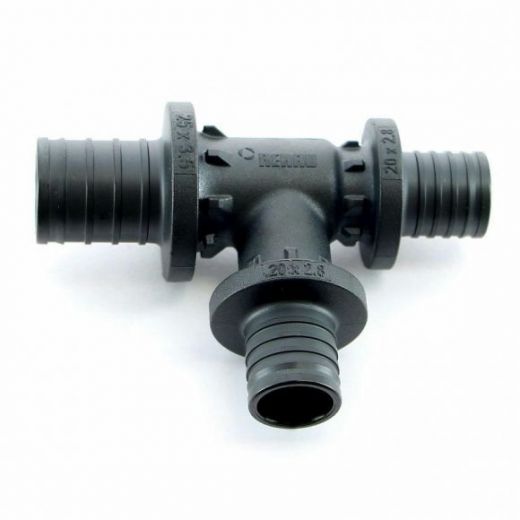 Тройник с уменьшенным боковым проходом 25-20-20 PX REHAU