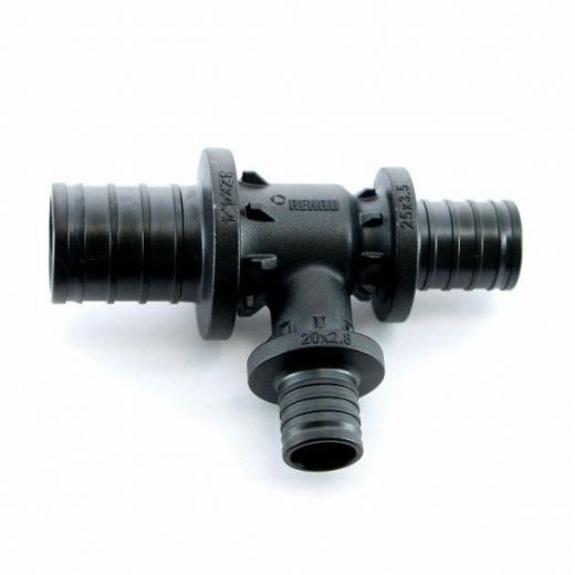 Тройник с уменьшенным боковым проходом 32-20-25 PX REHAU