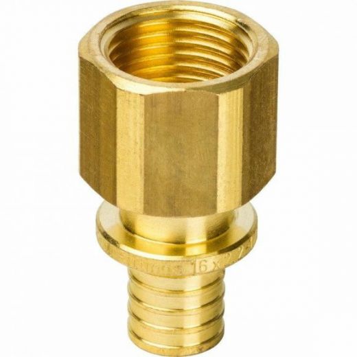 Переходник с внутренней резьбой 16хG 1/2 для труб из сшитого полиэтилена STOUT