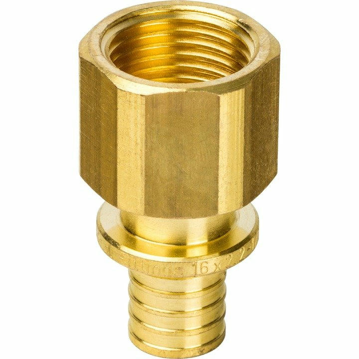 Переходник с внутренней резьбой 16хG 1/2 для труб из сшитого полиэтилена STOUT