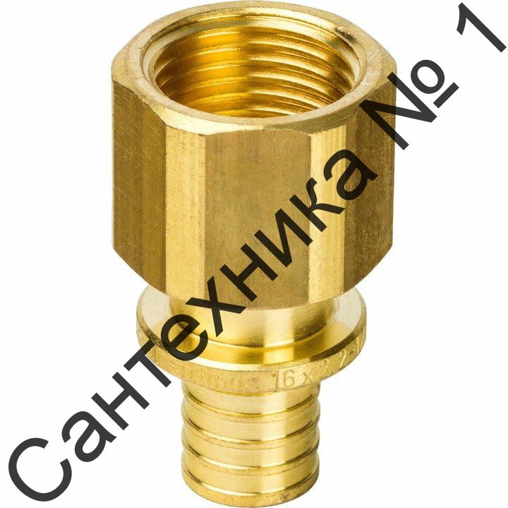 Переходник с внутренней резьбой 16хG 1/2 для труб из сшитого полиэтилена STOUT