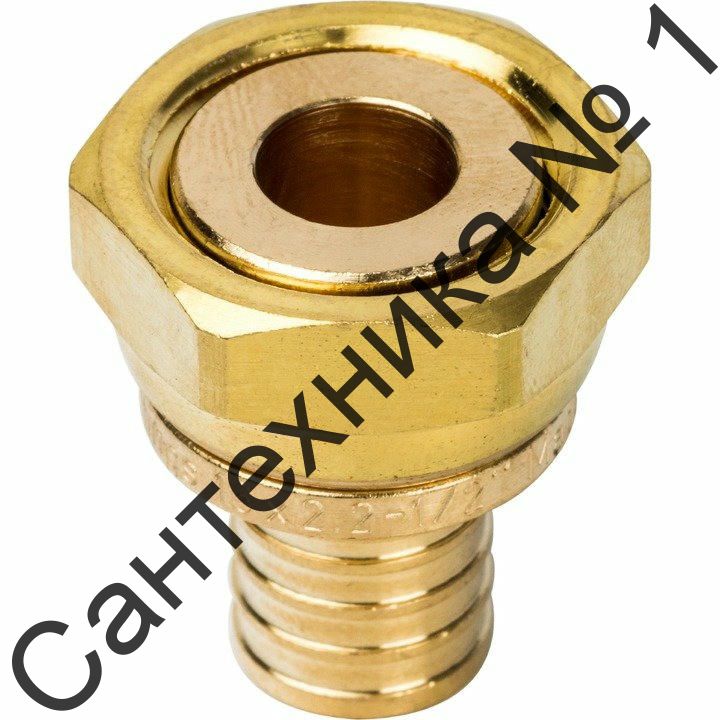 Переходник с накидной гайкой 16хG 1/2 для труб из сшитого полиэтилена STOUT