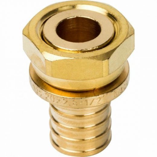 Переходник с накидной гайкой 20хG 1/2 для труб из сшитого полиэтилена STOUT