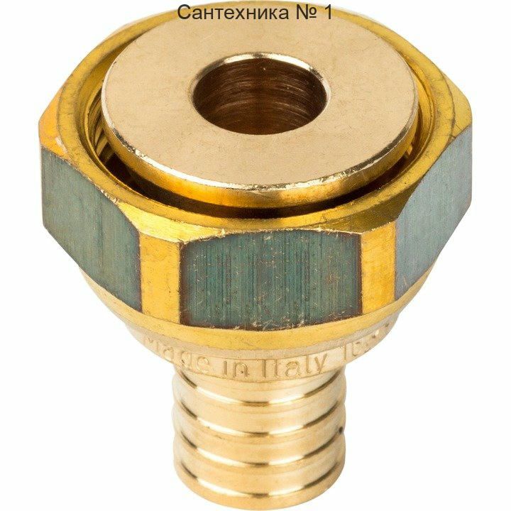 Переходник с накидной гайкой 16хG 3/4 для труб из сшитого полиэтилена STOUT