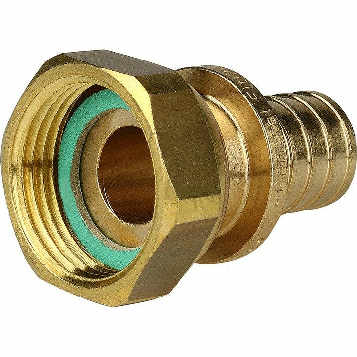 Переходник с накидной гайкой 20хG 3/4 для труб из сшитого полиэтилена STOUT