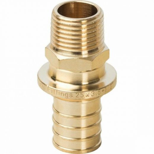 Переходник с наружной резьбой 25хR 1/2 для труб из сшитого полиэтилена STOUT