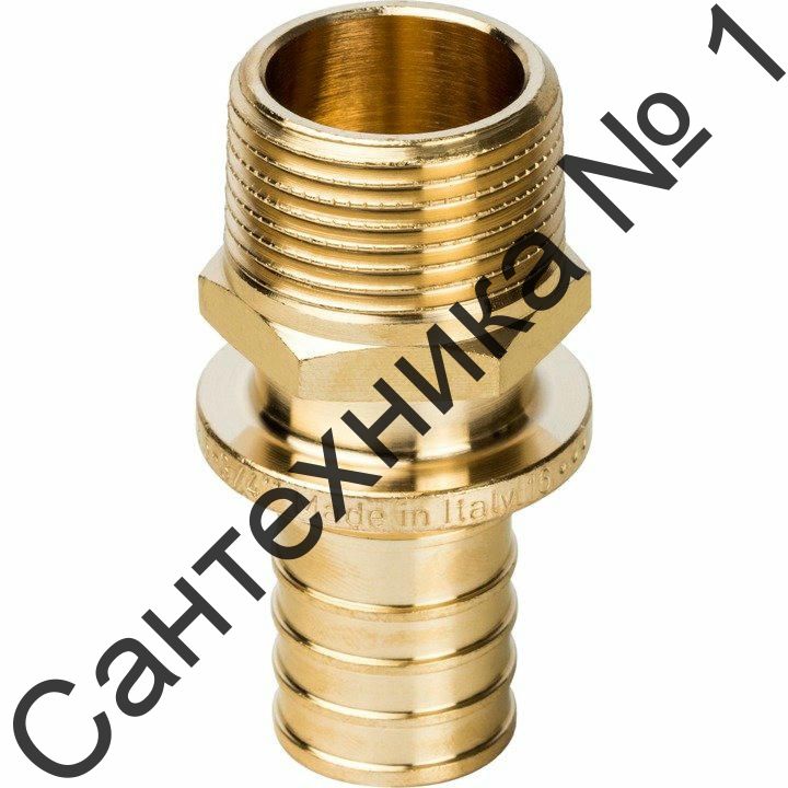 Переходник с наружной резьбой 25хR 3/4 для труб из сшитого полиэтилена STOUT