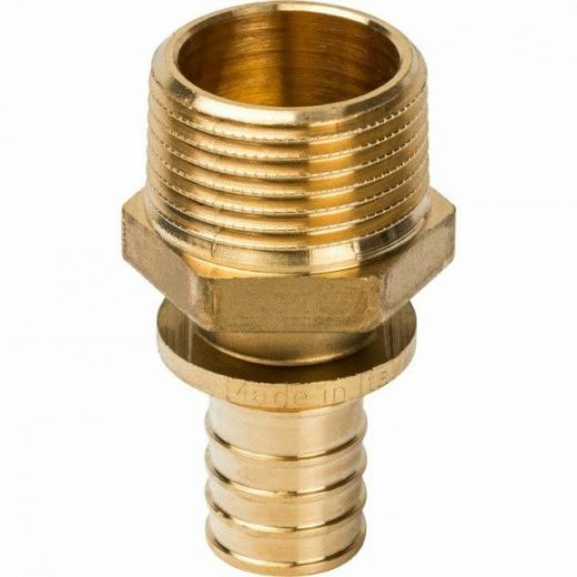 Переходник с наружной резьбой 25хR 1 для труб из сшитого полиэтилена STOUT