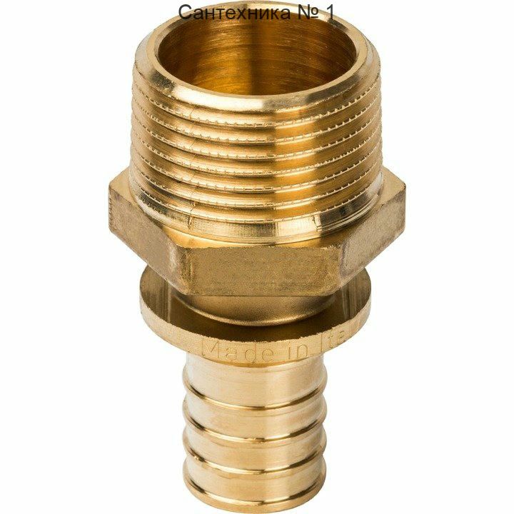 Переходник с наружной резьбой 25хR 1 для труб из сшитого полиэтилена STOUT