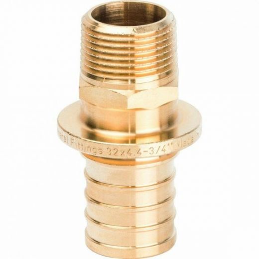 Переходник с наружной резьбой 32хR 3/4 для труб из сшитого полиэтилена STOUT