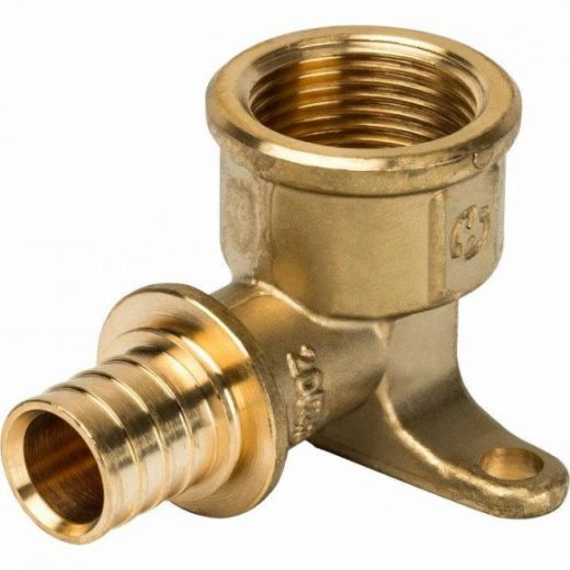 Угольник настенный с креплением 20хRp 3/4 для труб из сшитого полиэтилена STOUT