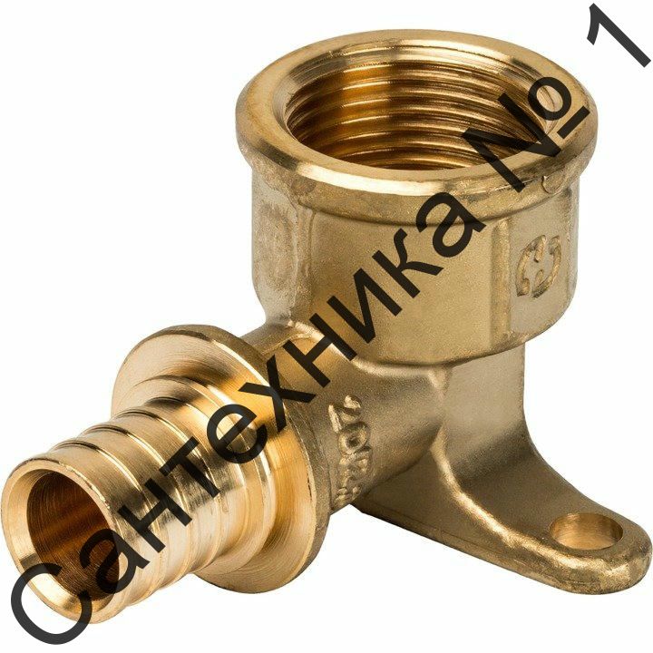 Угольник настенный с креплением 20хRp 3/4 для труб из сшитого полиэтилена STOUT