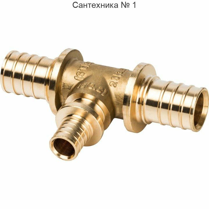 Тройник переходной 25х16х25 для труб из сшитого полиэтилена STOUT