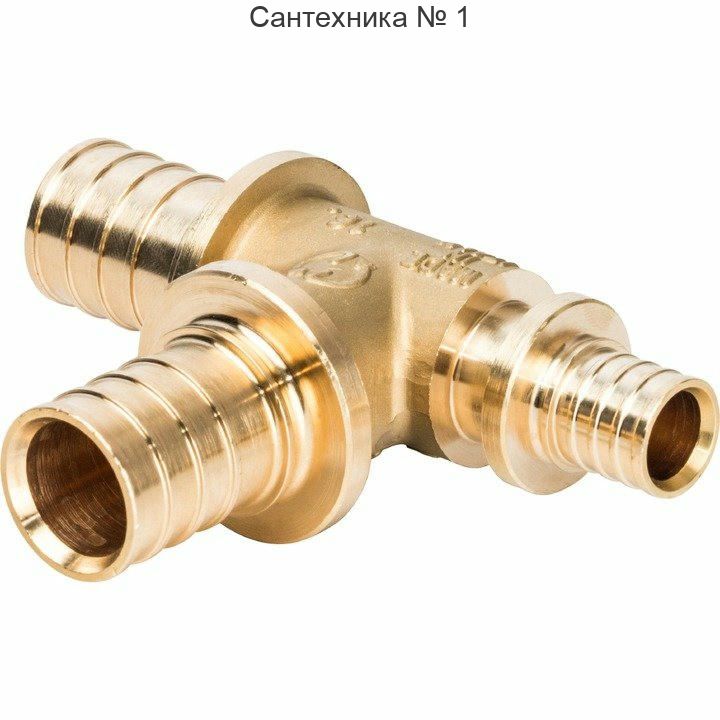 Тройник переходной 25х25х16 для труб из сшитого полиэтилена STOUT