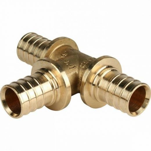 Тройник равнопроходный 25х25х25 для труб из сшитого полиэтилена STOUT