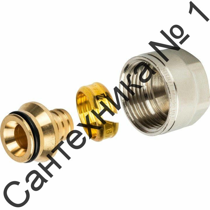 Фитинг компрессионный для труб PE-х 16х2,0х3/4" STOUT