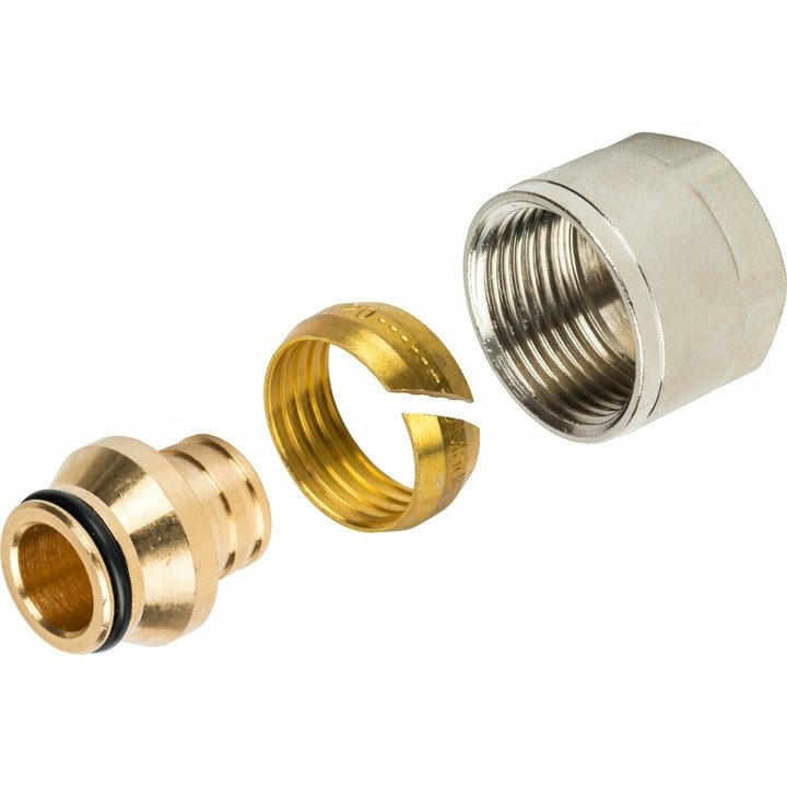 Фитинг компрессионный для труб PE-х 20х2,0х3/4" STOUT