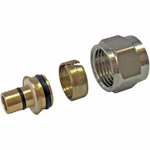 Фитинг компрессионный для труб PEх-AL-PEх 16х2,6х3/4" STOUT