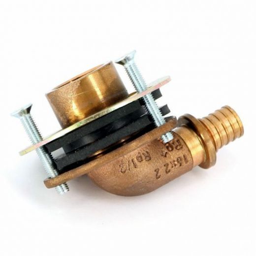 Угольник настенный с внутренней резьбой 16-Rp 1/2 для гипсокартонных плит RX+ REHAU