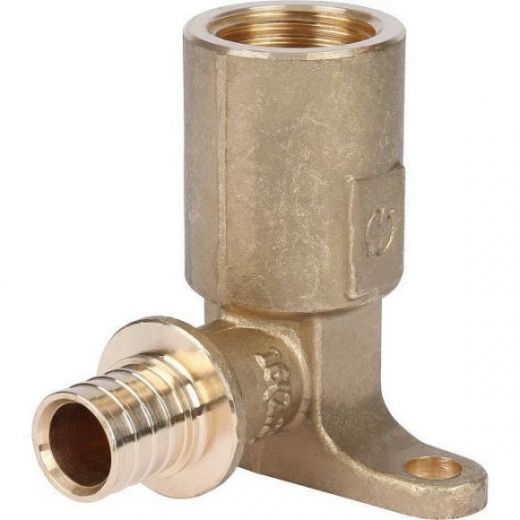 Угольник настенный с длинным нарезным патрубком 16-Rp 1/2 STOUT