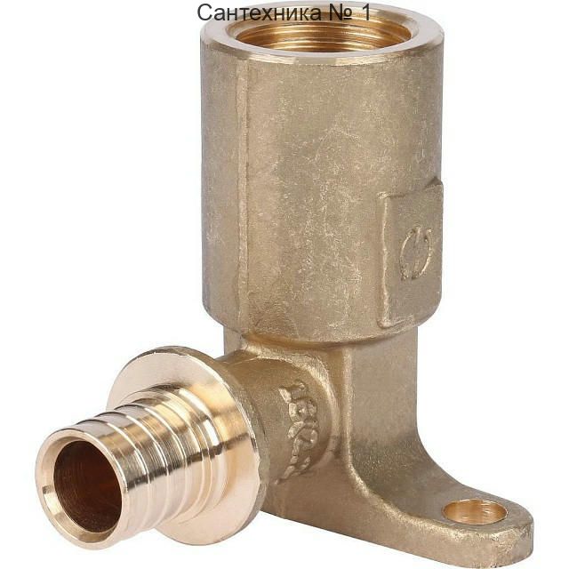 Угольник настенный с длинным нарезным патрубком 16-Rp 1/2 STOUT