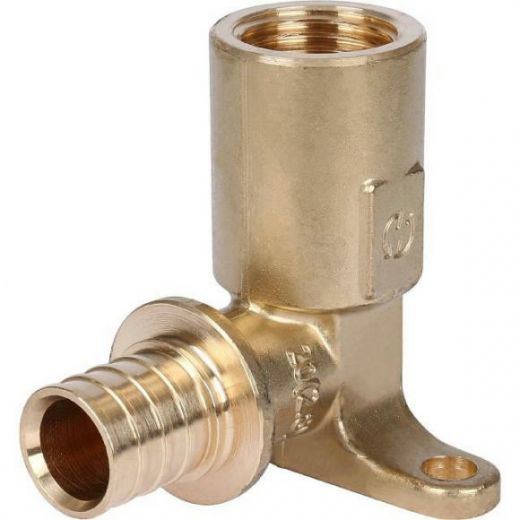 Угольник настенный с длинным нарезным патрубком 20-Rp 1/2 STOUT