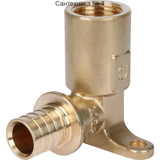 Угольник настенный с длинным нарезным патрубком 20-Rp 1/2 STOUT