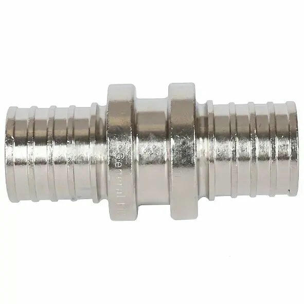 Муфта соединительная равнопроходная 20х2,0 для труб из сшитого полиэтилена, никелированная STOUT