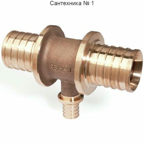 Тройник с уменьшенным боковым проходом 50-25-50 RX+ REHAU