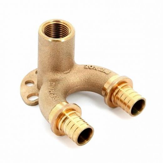 Угольник проточный настенный с внутренней резьбой 20-Rp 1/2-20 RX+ REHAU