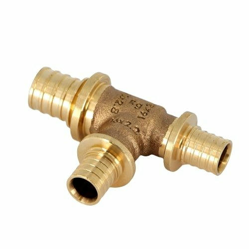 Тройник с уменьшенным боковым и торцевым проходами 20-16-16 PLATINUM RX REHAU