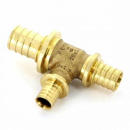 Тройник с уменьшенным боковым и торцевым проходами 25-16-16 PLATINUM RX REHAU