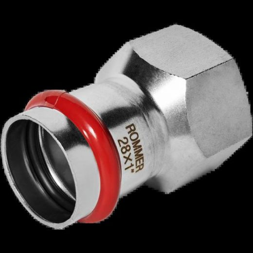 Переходник ВР 28х1" из нержавеющей стали ROMMER