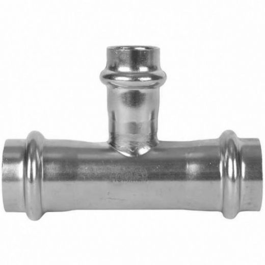 Тройник переходной ВПр 22х18х22 из нержавеющей стали ROMMER