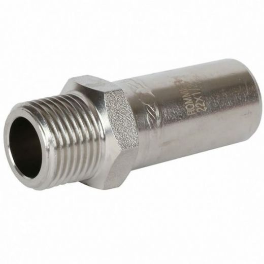 Вставка переходная НПр-НР 22х1/2 из нержавеющей стали ROMMER